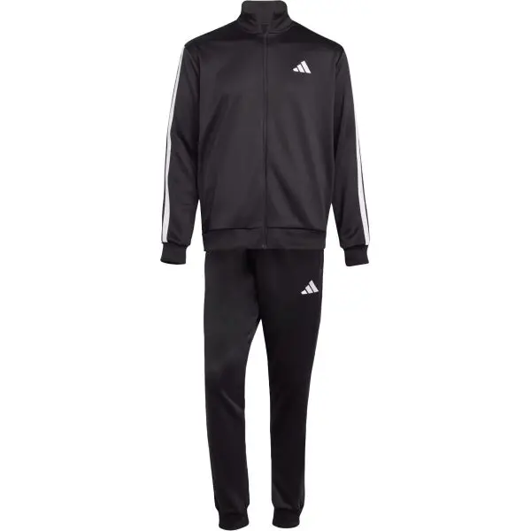 adidas adidas 3-STRIPES TRACKSUIT Мъжки спортен комплект, черно, размер XXL
