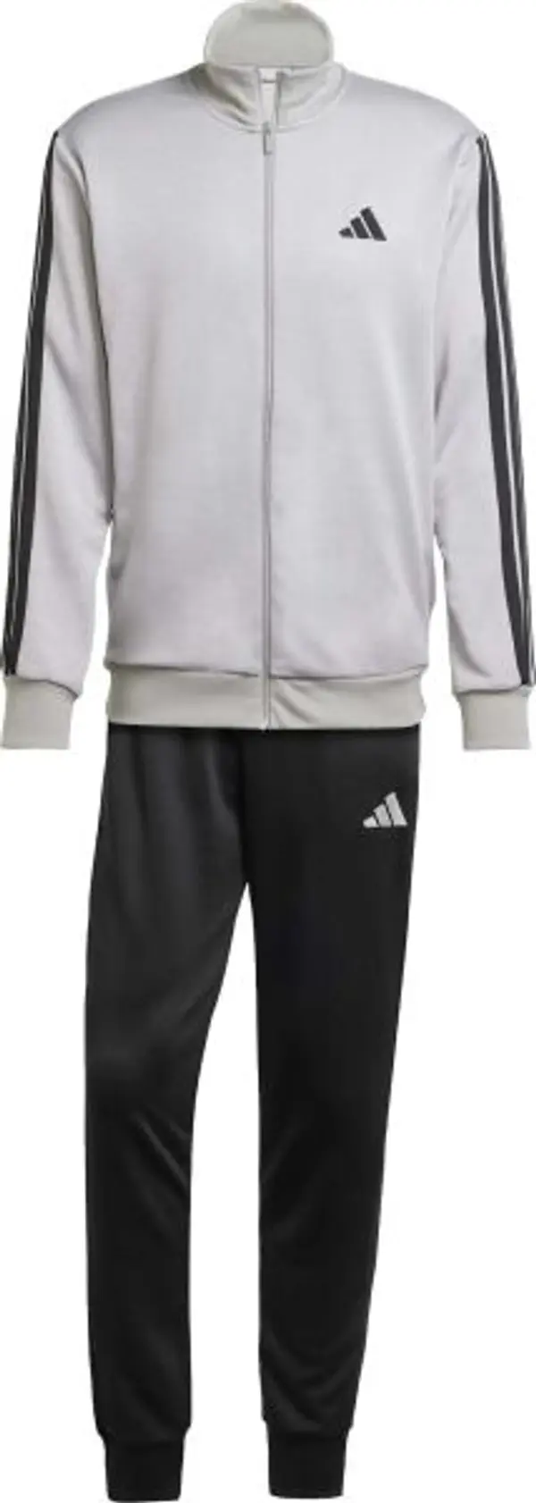adidas adidas 3-STRIPES TRACKSUIT Мъжки спортен комплект, сиво, размер