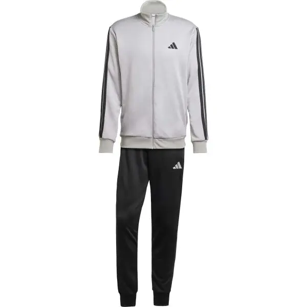 adidas adidas 3-STRIPES TRACKSUIT Мъжки спортен комплект, сиво, размер