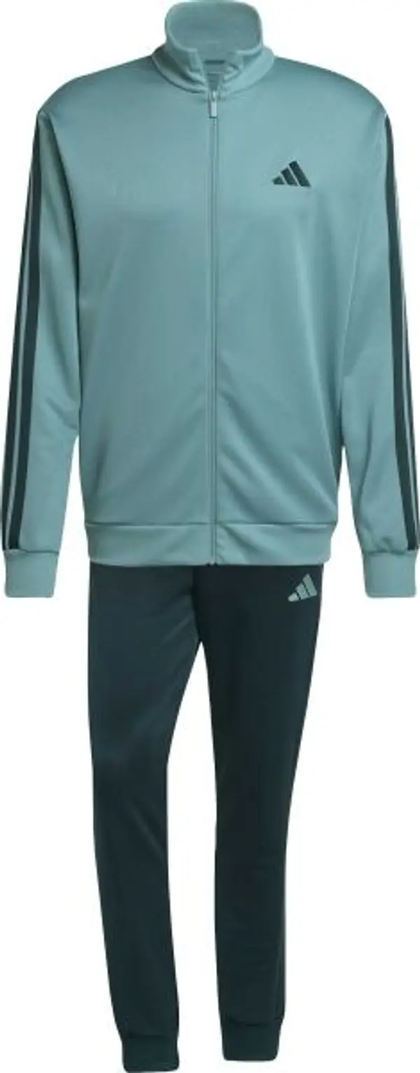 adidas adidas 3-STRIPES TRACKSUIT Мъжки спортен комплект, зелено, размер