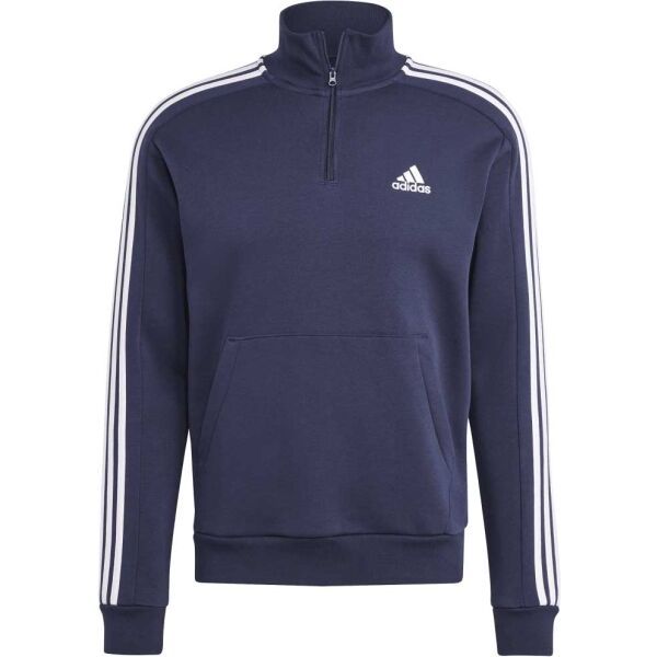 adidas adidas 3S FL 1/4 Z Мъжки суитшърт, тъмносин, размер