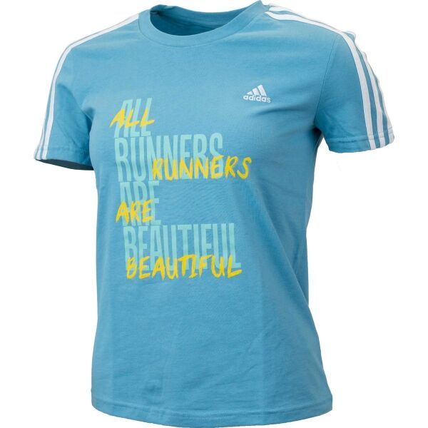 adidas adidas 3S T Дамска тениска, синьо, размер
