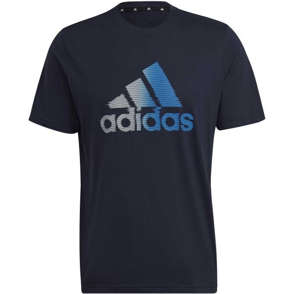 adidas adidas D2M LOGO TEE Мъжка спортна тениска, черно, размер L
