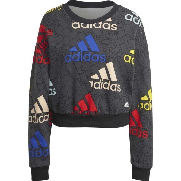 adidas adidas W BLUV Q3 SWT G DGRY Дамски суитшърт, тъмносиво, размер L