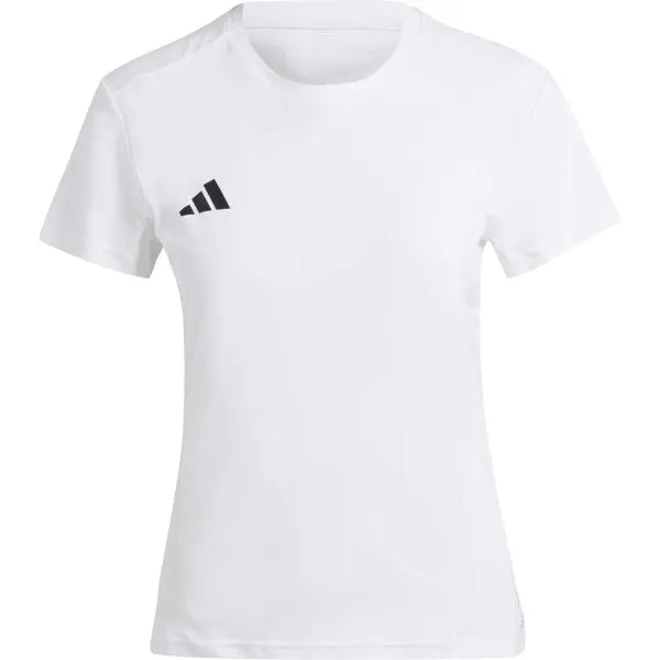 Adidas adidas ADIZERO ESSENTIALS TEE Дамска тениска за бягане, бяло, размер