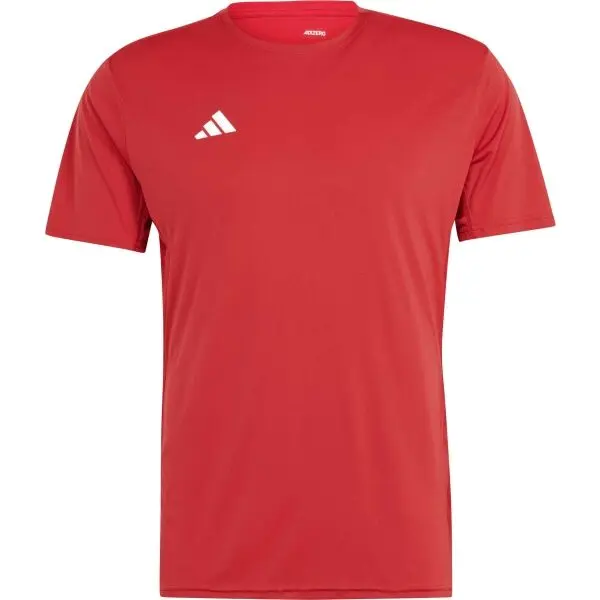 Adidas adidas ADIZERO ESSENTIALS TEE Мъжка тениска за бягане, червено, размер