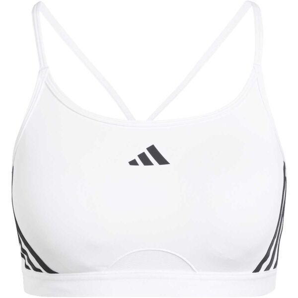 adidas adidas AEROREACT TRAINING LIGHT-SUPPORT 3-STRIPES BRA Дамско спортно бюстие, бяло, размер