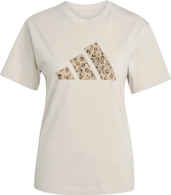 adidas adidas ANIMAL TEE W Дамска тениска, бежово, размер
