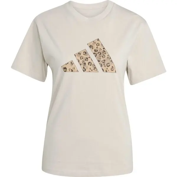 adidas adidas ANIMAL TEE W Дамска тениска, бежово, размер