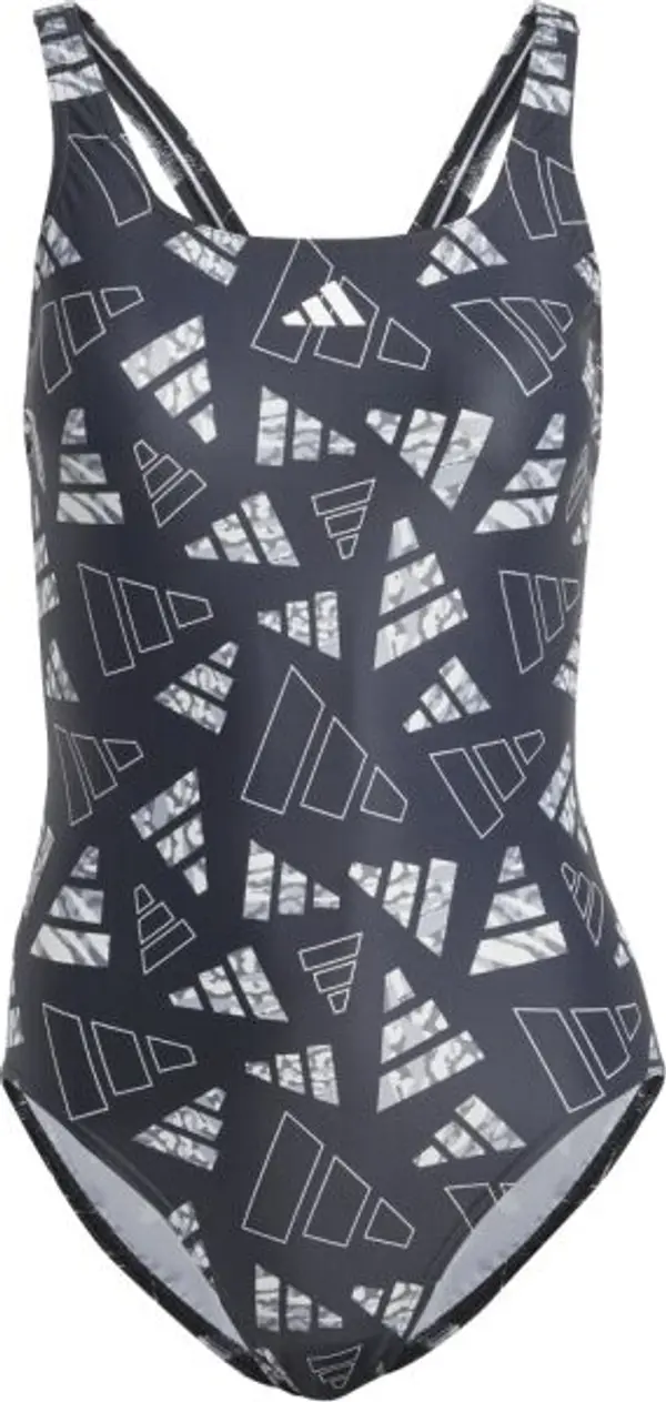 adidas adidas AOP BARS SUIT Дамски цял бански, черно, размер