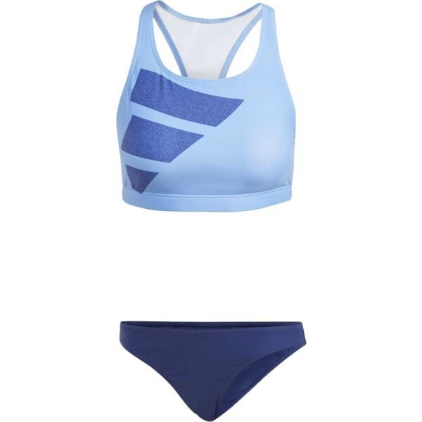adidas adidas BIG BARS BIKINI Дамски бански костюм от две части, светлосиньо, размер