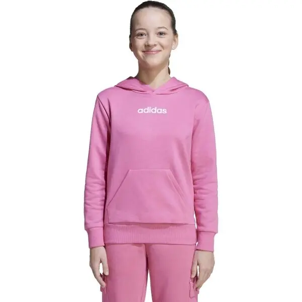 adidas adidas BIG LOGO ESSENTIALS COTTON Детски суитшърт, розово, размер