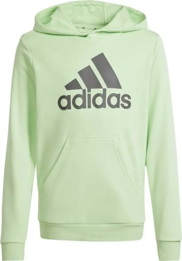 adidas adidas BIG LOGO HOODIE Суитшърт за момчета, светло-зелено, размер