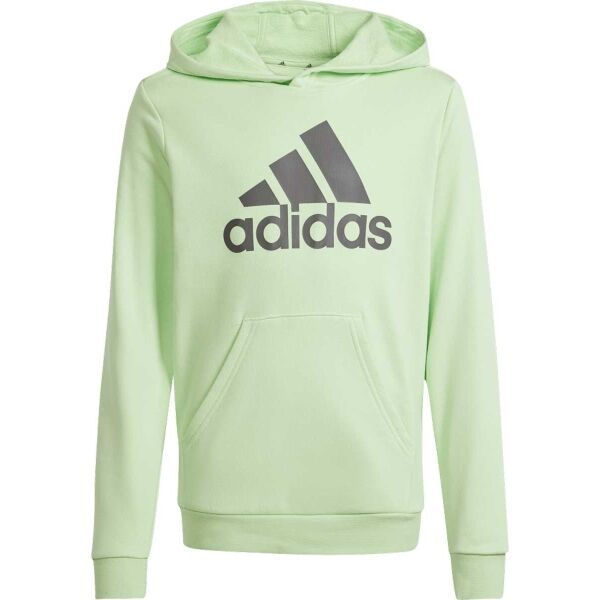 adidas adidas BIG LOGO HOODIE Суитшърт за момчета, светло-зелено, размер
