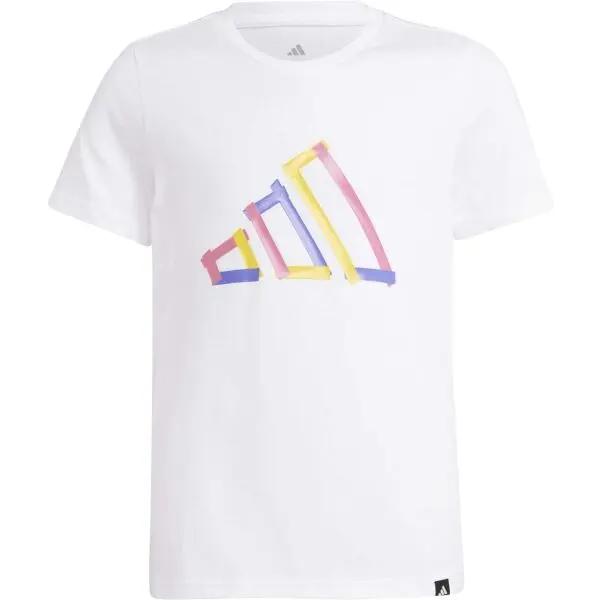 adidas adidas BIG LOGO TEE Момчешка тениска, бяло, размер