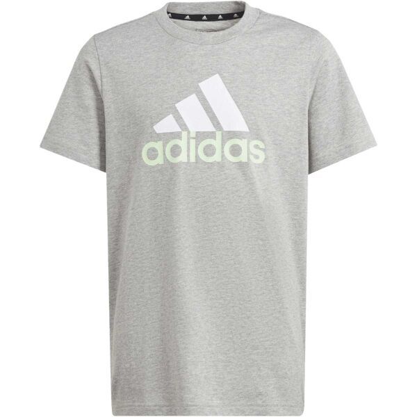 adidas adidas BIG LOGO TEE Тениска за момчета, сиво, размер