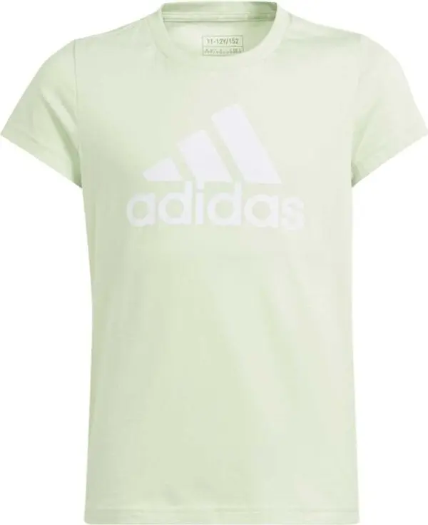 adidas adidas BIG LOGO TEE Тениска за момичета, светло-зелено, размер