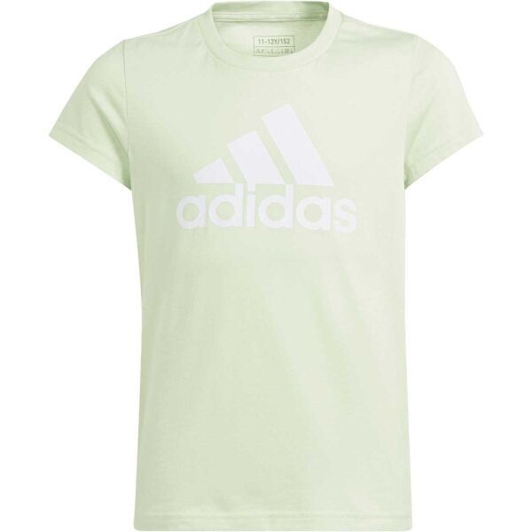 adidas adidas BIG LOGO TEE Тениска за момичета, светло-зелено, размер