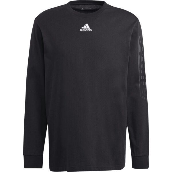 adidas adidas BL PUFF LS T Мъжка тениска, черно, размер