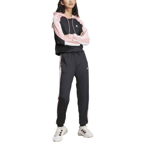 adidas adidas BOLDBLOCK TRACK SUIT Спортен комплект за момичета, черно, размер