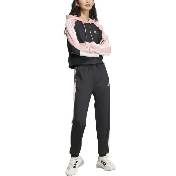 Adidas adidas BOLDBLOCK TRACK SUIT Спортен комплект за момичета, черно, размер
