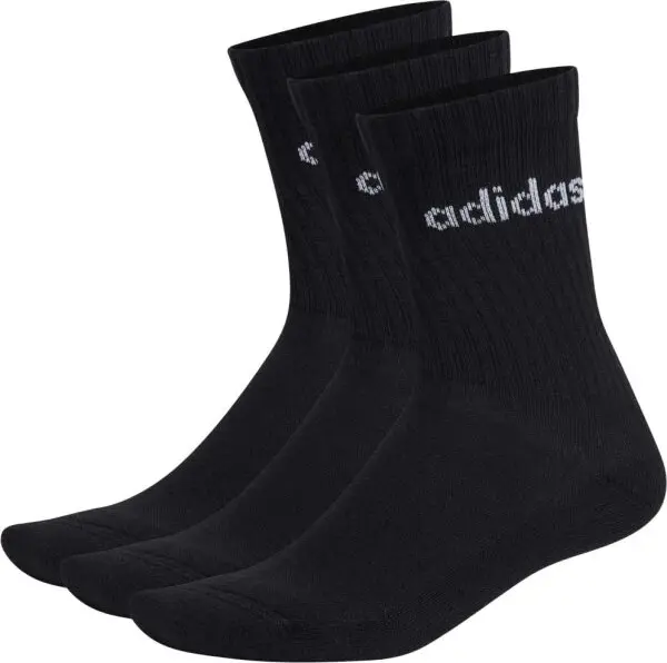 Adidas adidas C LIN CREW 3P Чорапи, черно, размер