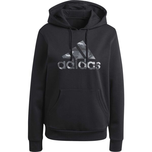 adidas adidas CAMO GRAPHIC HOODIE Дамски суитшърт, черно, размер