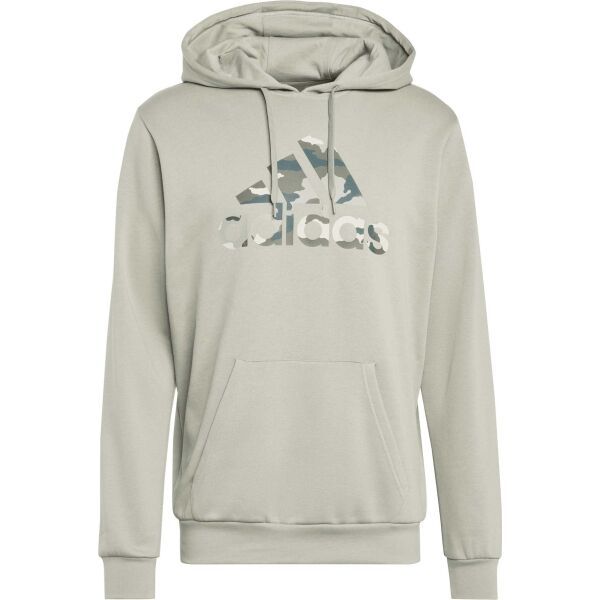 adidas adidas CAMO GRAPHIC HOODIE Мъжки суитшърт, сиво, размер