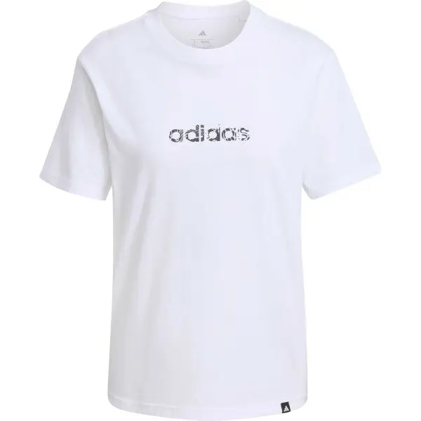 Adidas adidas CAMO GRAPHIC T-SHIRT Дамска тениска, бяло, размер