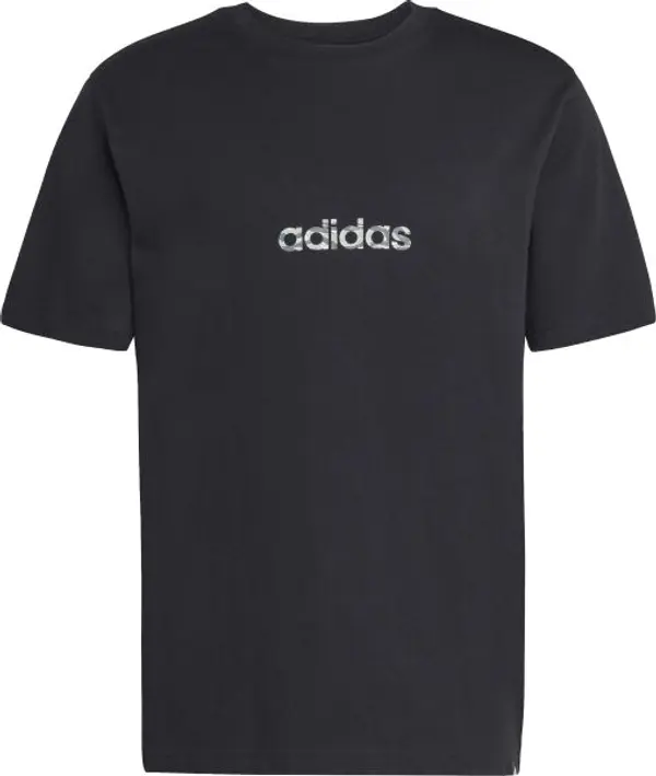 adidas adidas CAMO LINEAR GRAPHIC TEE Мъжка тениска, черно, размер