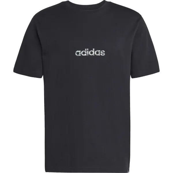 adidas adidas CAMO LINEAR GRAPHIC TEE Мъжка тениска, черно, размер