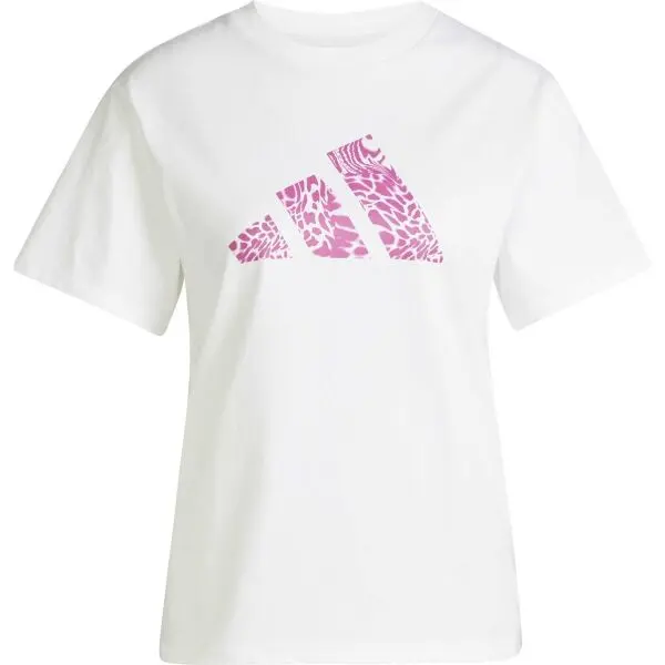 adidas adidas CAMO  TEE Дамска тениска, бяло, размер