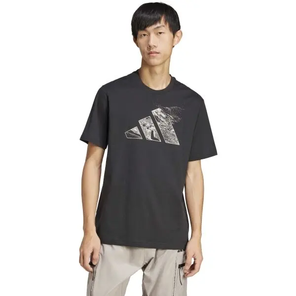 adidas adidas CITY ESCAPE LANDSCAPE GRAPHIC TEE Мъжка тениска, черно, размер