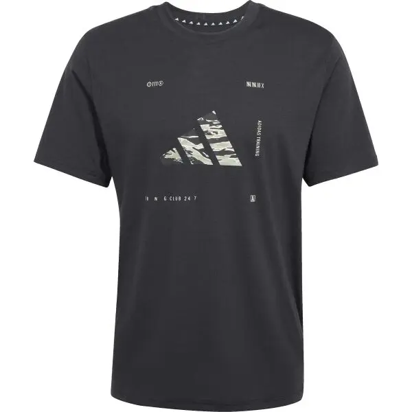 Adidas adidas CLIMACOOL TRAINING GRAPHIC TEE Мъжка тениска за трениране, черно, размер