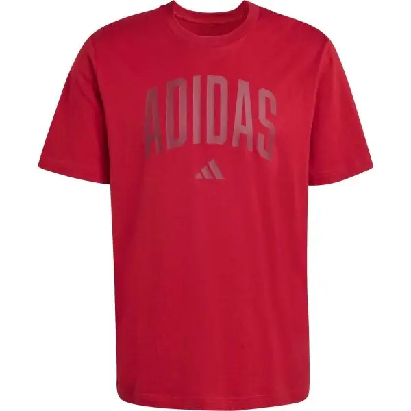Adidas adidas COLLEGIATE TEE Мъжка тениска, червено, размер