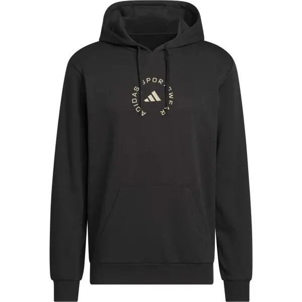 adidas adidas COLOR CONNECT HOODED M Мъжки суитшърт, черно, размер