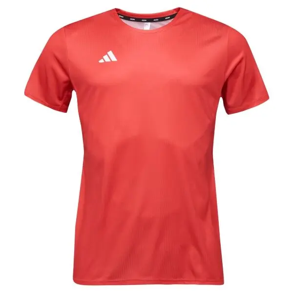adidas adidas CU RUN TEE SB M Мъжка тениска за бягане, червено, размер