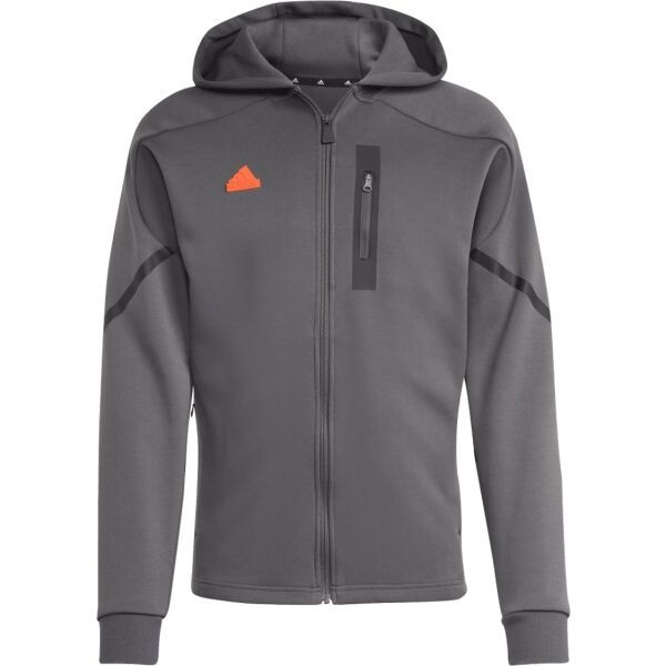 adidas adidas D4GMDY FULL-ZIP HOODIE Мъжки суитшърт, тъмносиво, размер
