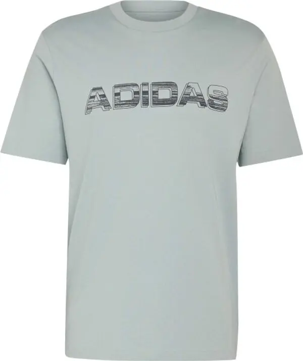 adidas adidas DISTRESSED TEE M Мъжка тениска, светло-зелено, размер