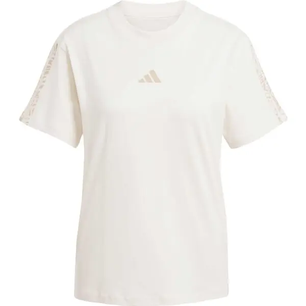 adidas adidas EMBROIDERED T-SHIRT Дамска тениска, бежово, размер