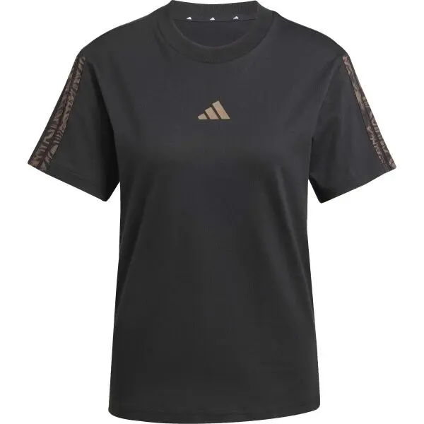 adidas adidas EMBROIDERED T-SHIRT Дамска тениска, черно, размер
