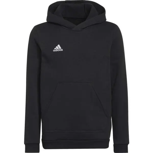 Adidas adidas ENT22 HOODY Y Младежки футболен суитшърт, черно, размер