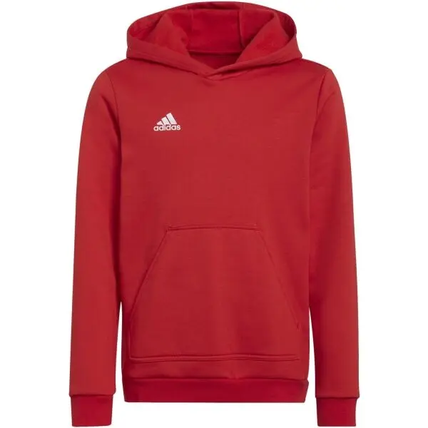Adidas adidas ENT22 HOODY Y Младежки футболен суитшърт, червено, размер
