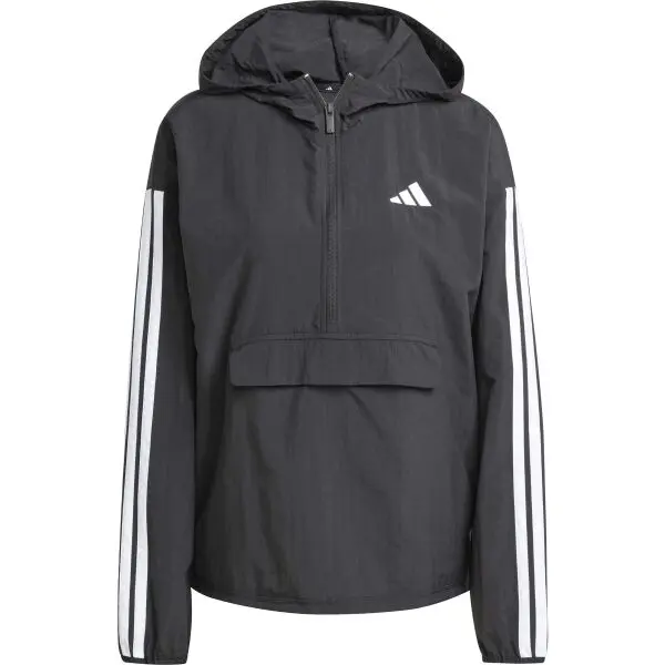 adidas adidas ESSENTIALS 3-STRIPES Дамско ветроустойчиво яке, черно, размер