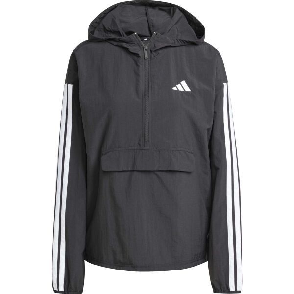 adidas adidas ESSENTIALS 3-STRIPES Дамско ветроустойчиво яке, черно, размер