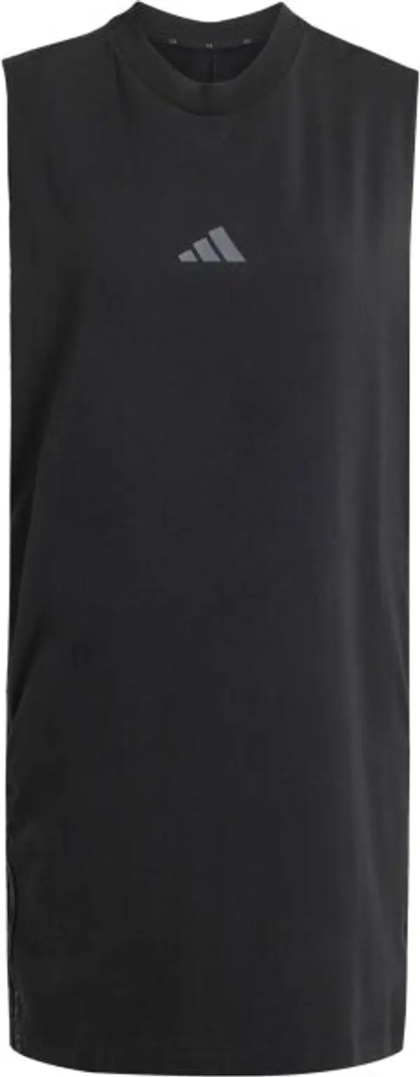 adidas adidas ESSENTIALS 3-STRIPES DRESS Дамска рокля, черно, размер