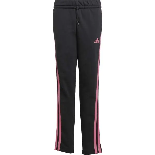 adidas adidas ESSENTIALS 3-STRIPES FLEECE PANTS Детски спортни панталони, черно, размер