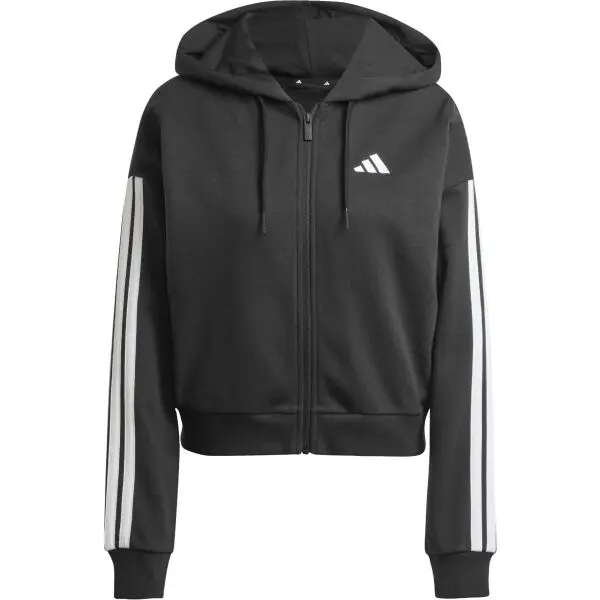 adidas adidas ESSENTIALS 3-STRIPES FRENCH TERRY Мъжки суитшърт, черно, размер