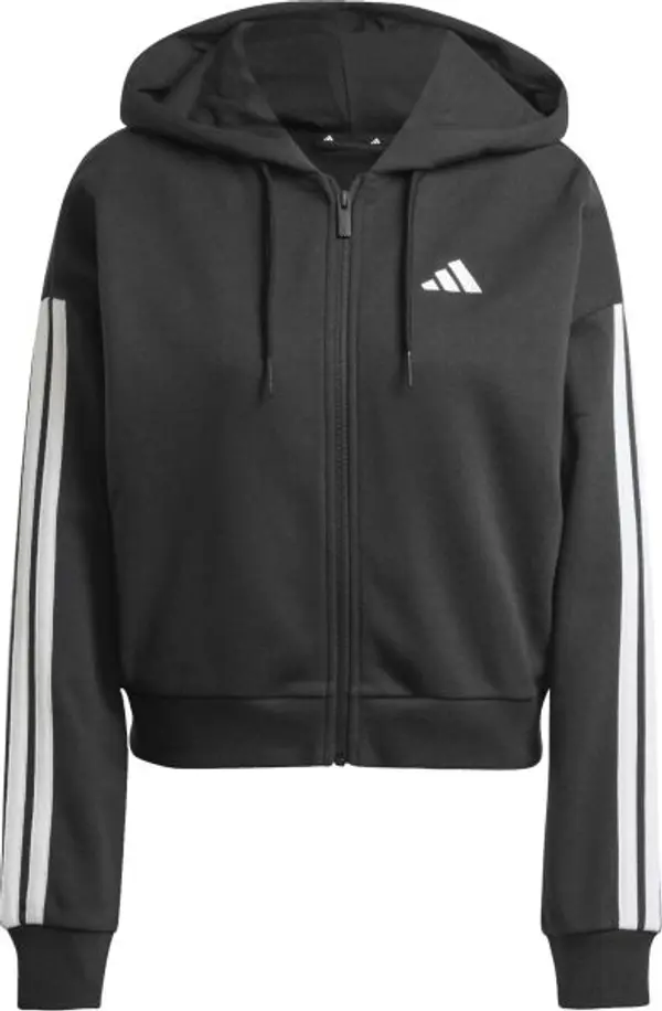 adidas adidas ESSENTIALS 3-STRIPES FRENCH TERRY Мъжки суитшърт, черно, размер