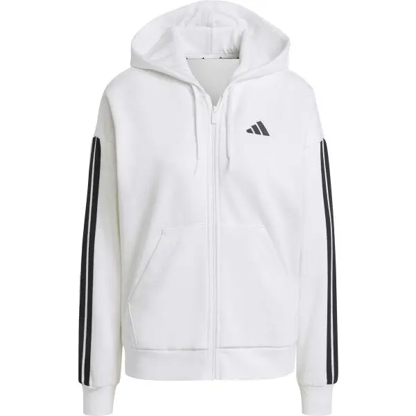 adidas adidas ESSENTIALS 3-STRIPES HOODIE Дамски суитшърт, бяло, размер